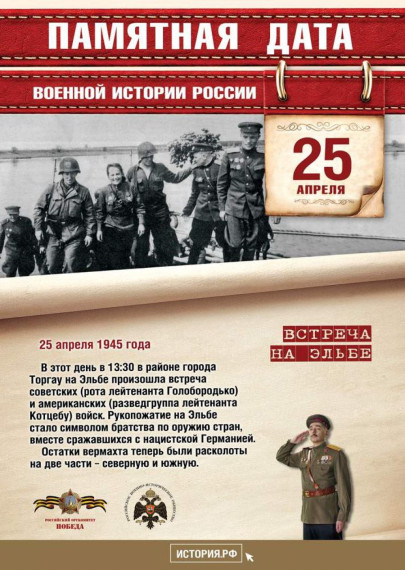 25 апреля — памятная дата военной истории России..